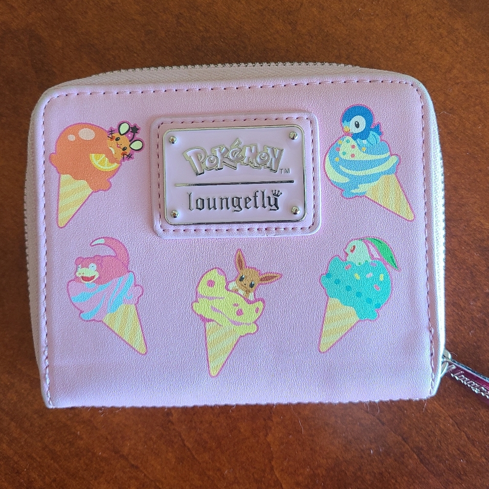 *READ* Pokemon Loungefly Pink Ice Cream Wallet - Pokémon